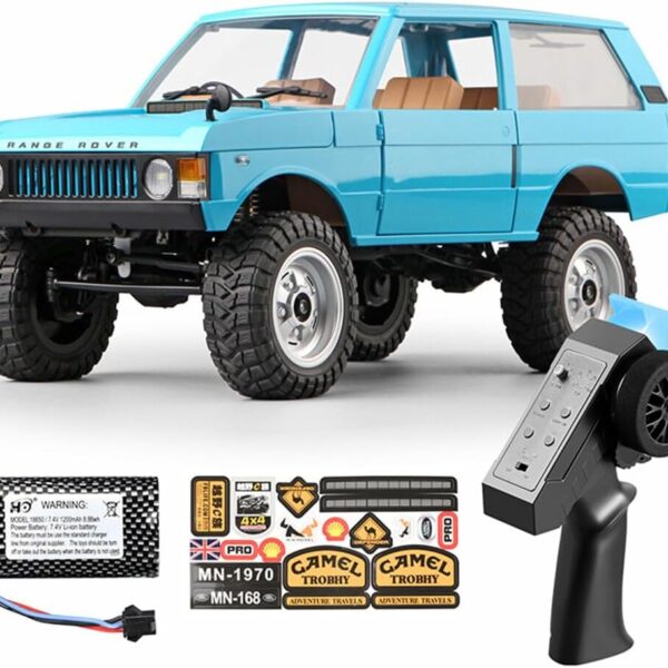 MNRC MN168 1/12 Land Rover 4WD RTR RC Climbing Truck with LED Lights India (Blue)