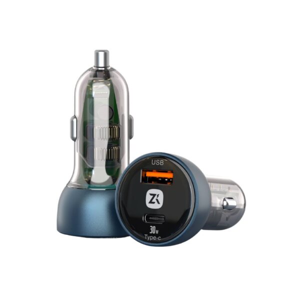 Zivku KD01 Dual Port Car Charger (USB-A and USB-C) with Output of up to 120W