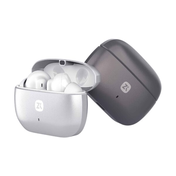 ZIVKU KL04 Titanium Wireless Earbuds (metallic design) with featuring cutting-edge ENC + DSP noise cancellation, Bluetooth 5.4 connectivity