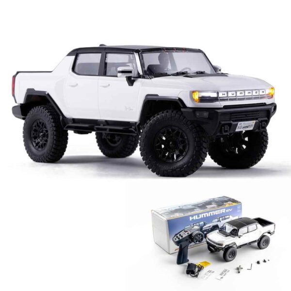 FMS 1:18 FCX18 Hummer EV Pickup Truck RTR  - Officially Licensed Electric India (White)