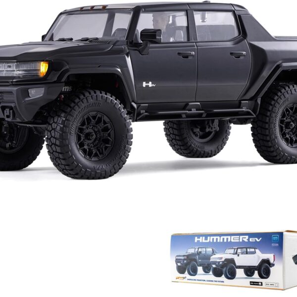 FCX18 FMS 1/18 Hummer EV RC Crawler - Officially Licensed General Motors India (Black)