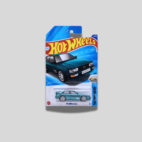 Hot Wheels ’87 Audi Quattro – Factory Fresh 16250 – 2024 Mainline – 164 Scale Die-Cast