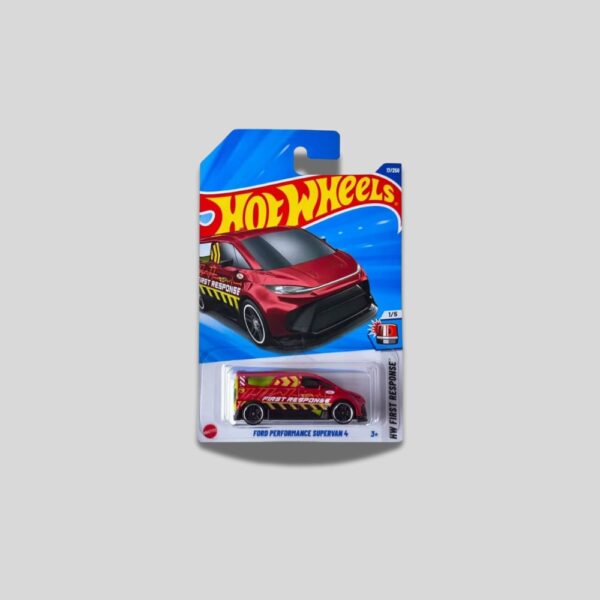 Hot Wheels Ford Performance Supervan 4 – Treasure Hunt – Red – 1:64 Scale Die-Cast