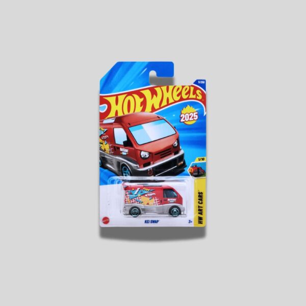 Hot Wheels StellerBloom Kei Swap – HW Art Cars 11/250 – 1:64 Scale Die-Cast (Red)