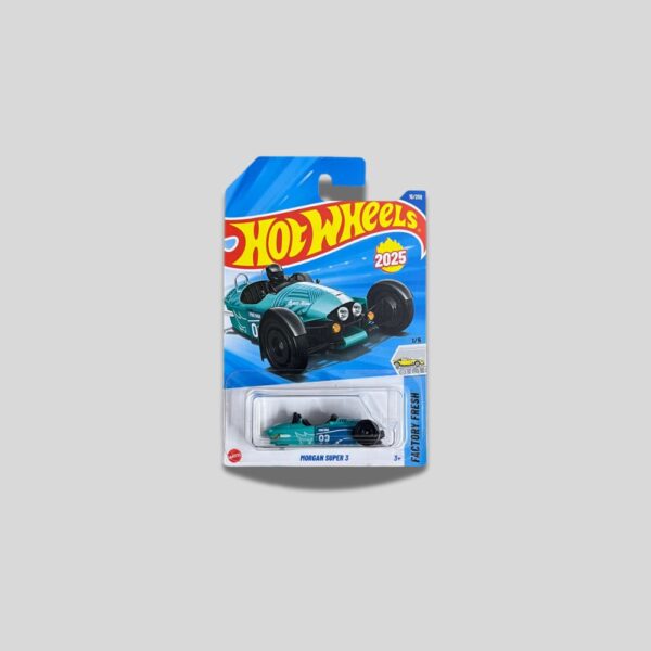 Hot Wheels Morgan Super 3 (Blue) – Short Card – Factory Fresh 15/250 – 1:64 Scale
