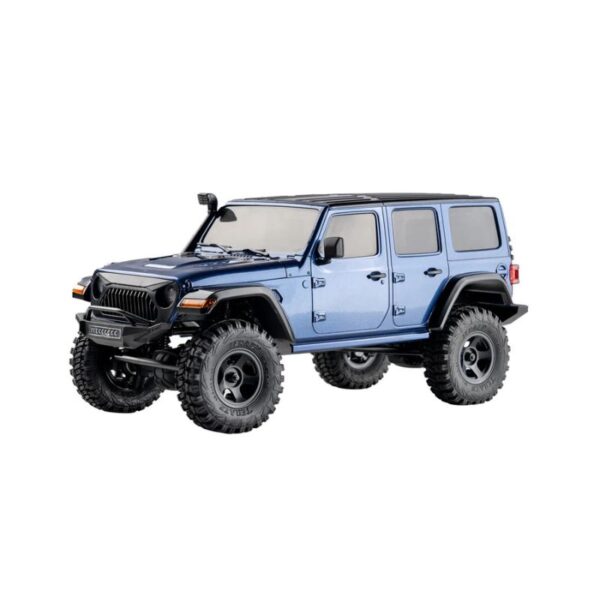 FMS EAZYRC 1/18 Thunderstorm RTR Rock Crawler – 4x4 Waterproof Off-Road Jeep Rubicon Blue (India )