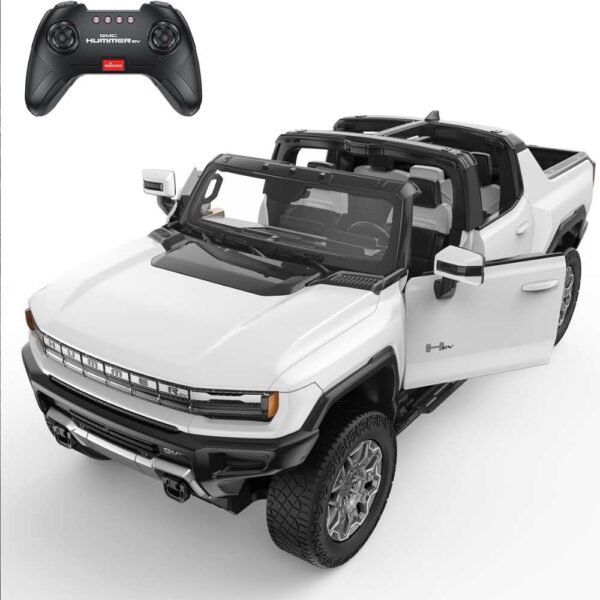 RASTAR 1:16 Scale GMC Hummer EV Pickup RC Truck – Officially Licensed Electric Off-Road Car India (White)