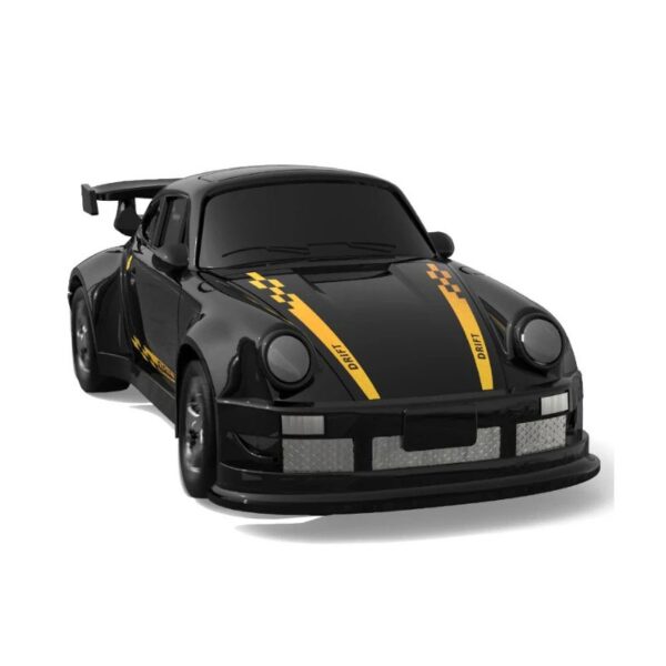 Desktop Drift Car 1/64 Porsche 911 GT3 – KF20-A Mini 4WD RC with LED Lights & Type-C Charging
