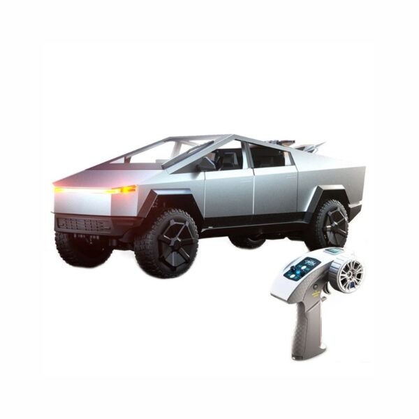 JJRC C8817-A 1/24 Alloy RC Tesla Cybertruck-Style Car with Motorcycle Add-On – Full Proportional Control & LED Lights
