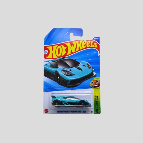Hot Wheels 2025 – Gordon Murray Automotive T.50s | HW Exotics Series | Aqua Blue | 1:64 Die-Cast | 190/250